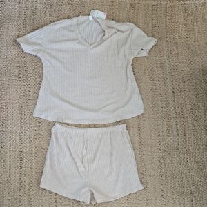 Women's Cream Lounge Set NWT